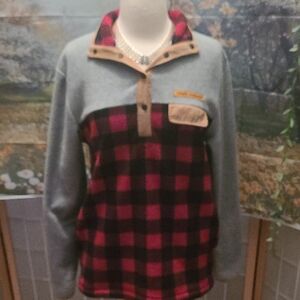 Simply Southern Blue and Red Plaid Pullover